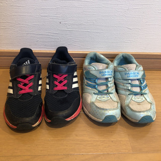 アディダス　瞬足　2足セットキッズスニーカー20センチ