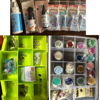 レジン材料・ネイルアート・手芸材料セット