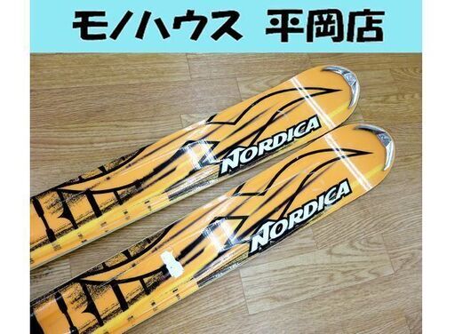 170㎝ 大人用 NORDICA ノルディカ HOT ROD NITROUS カービング スキー ビンディング付 サイズ 170 MARKER マーカー n0311 twincam 中古 スキー板 ☆ 札幌市 清田区 平岡