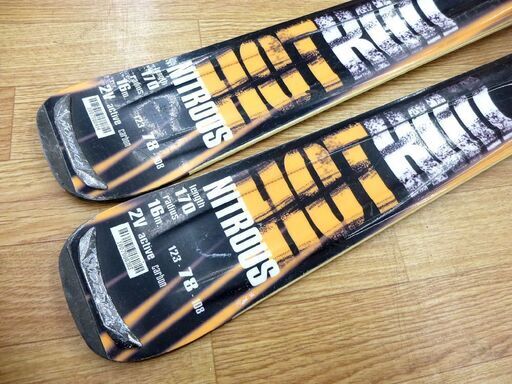 170㎝ 大人用 NORDICA ノルディカ HOT ROD NITROUS カービング スキー ビンディング付 サイズ 170 MA