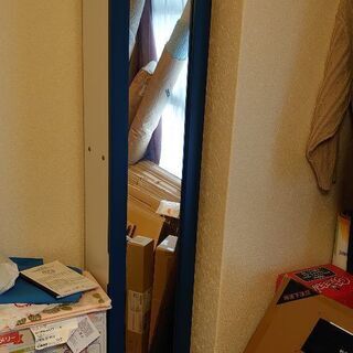 あげます！【引取希望】収納付き全身ミラー　高さ180cmの画像