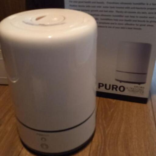 【美品】francfranc　超音波式アロマ加湿器　PURO 白