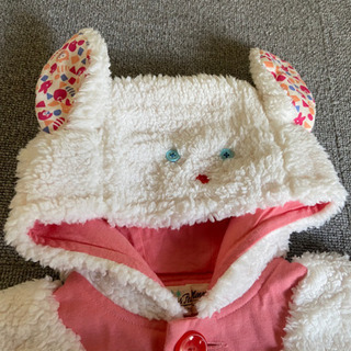 新品　うさぎ　もこもこ　ポンチョの画像