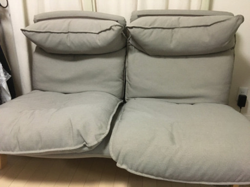 無印　リクライニングソファー