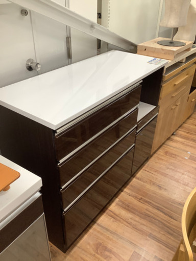 キッチンカウンター　サンコウ　ブラウン　未使用品