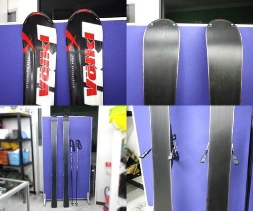 volkl/フォルクル 166cm カービングスキー senso r1 板&ビンディング&ポール 3点セット☆ PayPay(ペイペイ