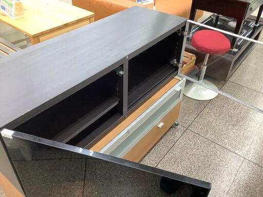 IKEA テレビ台　ブラック×ブラウン