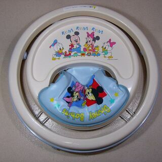 【中古・長期保管品】■ディズニーベビーウォーカーDX（歩行器）■ブルー■ショーワ■の画像