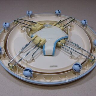 【中古・長期保管品】■ディズニーベビーウォーカーDX（歩行器）■ブルー■ショーワ■の画像