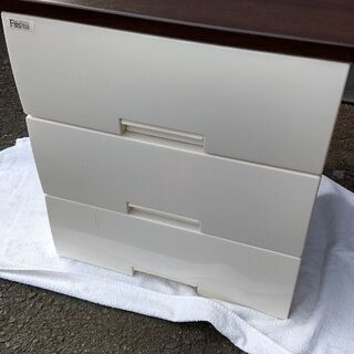 ！！リピーター様と取引決定♪！！☆美品 ウッドトップチェスト 3段☆ 