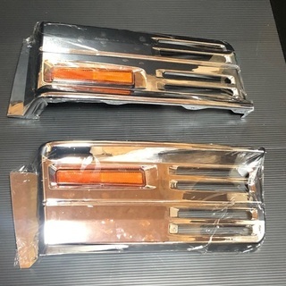三菱 ふそう NEWスーパーグレート メッキ ステップカバー 左右セット