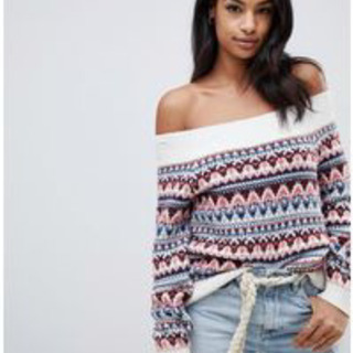 Abercrombie オフショルダー セーター XS