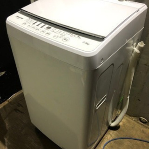 【重】1013-106 ハイセンス洗濯機　HW-G55A-W 2019年製　5.5kg②