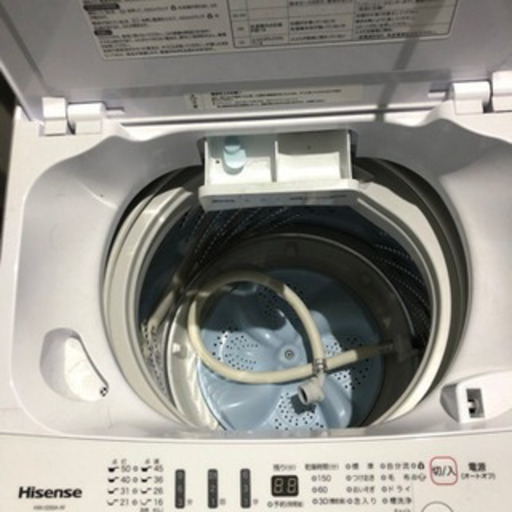 【重】1013-106 ハイセンス洗濯機　HW-G55A-W 2019年製　5.5kg②