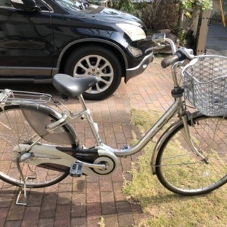 ナショナル　バッテリーなし電動自転車の画像