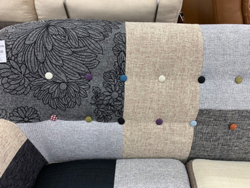 3人掛けパッチワークソファー【トレファク所沢店】