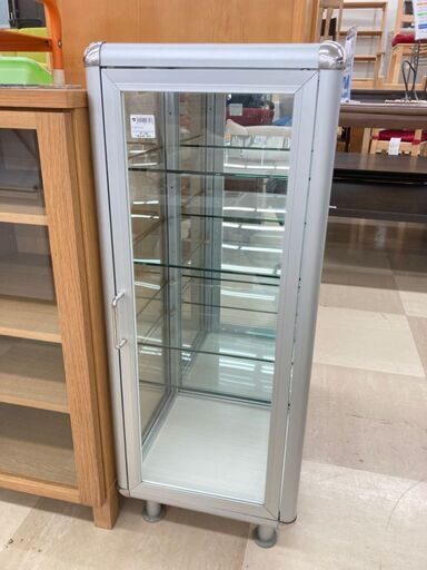 1枚扉ショーケース 背面ミラータイプ