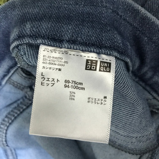 UNIQLO ウルトラストレッチデニム　レギンスパンツ L 美品の画像