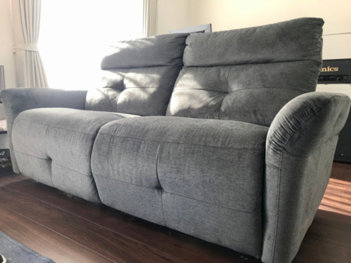 【美品】3人掛け　リクライニングソファー
