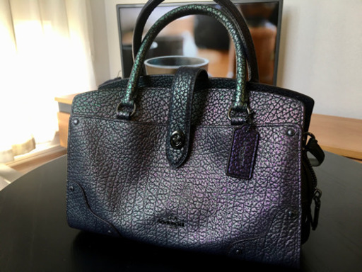 【期間限定:3月中旬まで】【未使用・最終値下げ】COACH コーチ　ハンドバッグ　女性用　レディース　マーサーサッチェル24 ホログラム　レザー