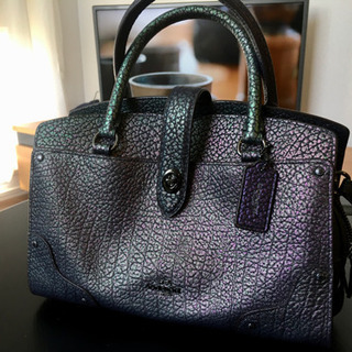 【期間限定:3月中旬まで】【未使用・最終値下げ】COACH コーチ　ハンドバッグ　女性用　レディース　マーサーサッチェル24 ホログラム　レザー