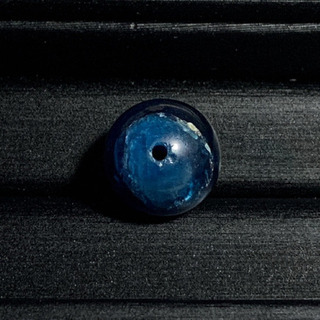 ブルーアパタイトキャッツアイ（12mm）１点物 粒売りの画像