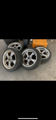 メッキホイール　タイヤ　セット　225/45 18