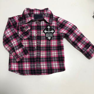 男の子　チェックシャツ　サイズ90