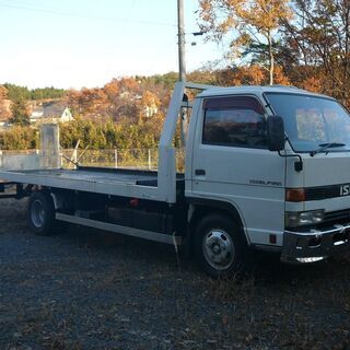 いすゞ　エルフ250　平成3年式　積載車 1台積　バイク　積載も可能!!の画像