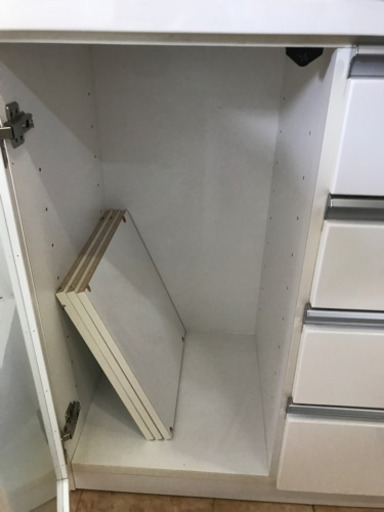 食器棚　キッチン棚　レール付　クレジット可