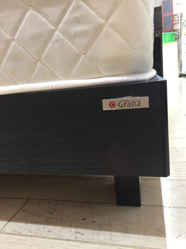 11/19  【状態綺麗?】定価¥53,800 GRANZ ダブルベッド 頭元にコンセントが2口、USBポケットが付いて便利✨