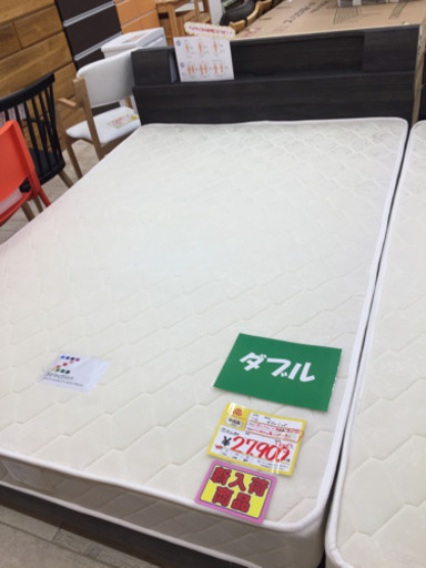 11/19  【ボンネルコイル?】GRANZ ダブルベッド  体圧を支えてくれる固めのマットレス?