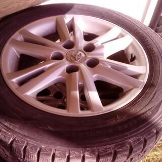 M+S 215/60R16 7分山 ホイール アルミ TOYOTA 4本 DUNLOP