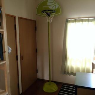 屋内で使用していた屋内外設置可能　バスケットゴール　グリーン