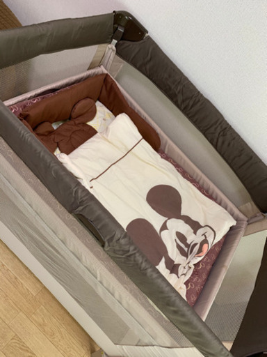 ベビーベッド＆サークル セット