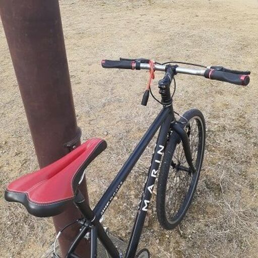 価格見直しました。フレームはMARINのミュアウッズ　街乗りシングルギヤ、乗りやすい1台が出来上がりました