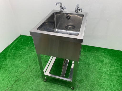 業務用　ステンレス　1層シンク流し台　蛇口付き　W450xD600xH800mm
