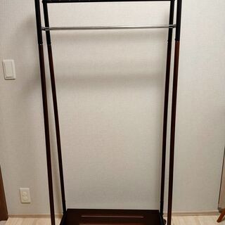 ハンガーラック 木目 【値下げしました】