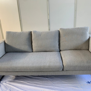 フランフランのグレーのファブリック3人がけソファ Francfranc フランフラン 3人掛けソファー グレー