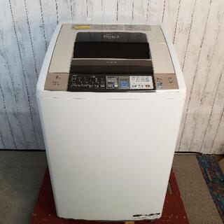 【美品】日立・洗濯乾燥機/洗濯8kg/乾燥4.5kg・BW-D8PV・ビートウォッシュスリム 2013年製
