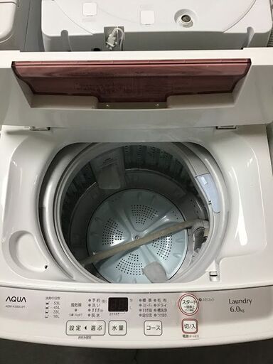 【送料無料・設置無料サービス有り】洗濯機 AQUA AQW-KS60C 中古