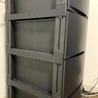 カラーボックス　収納　四段の画像