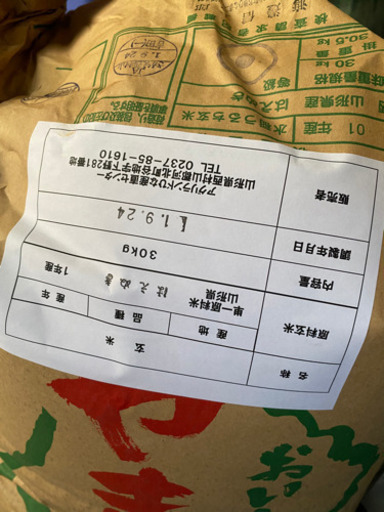 はえぬき　令和元年　30kg