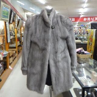 サガミンク　毛皮　ハーフコート　ネーム有　SAGA　MINK　サ...