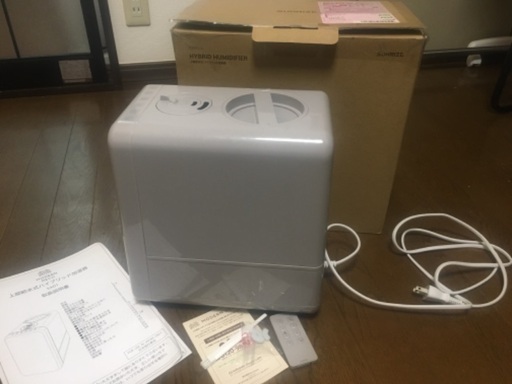 ハイブリッド加湿器　上から給水　6L タイマー・リモコン付き