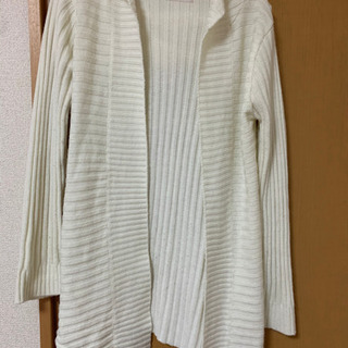 カーディガン ホワイト Mサイズの画像