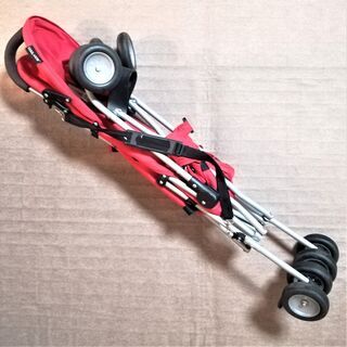 ★即日お渡し可能!★超軽量/スリム スティックタイプ【COOL KIDS】ベビーカー レッド バギーの画像