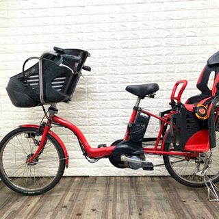 レッド電動アシスト自転車ーパナソニック No1モデル レッド系