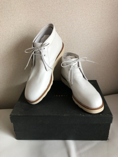 セオリー　theory 新品　ホワイト　白　ブーツ　ハイカット　