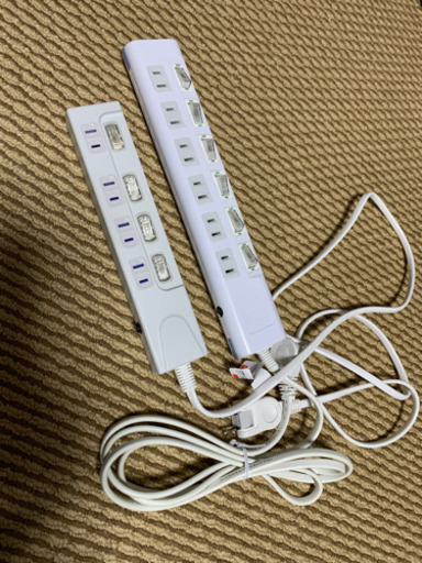 地震防止機能付きタップ2種　お値下げしました！